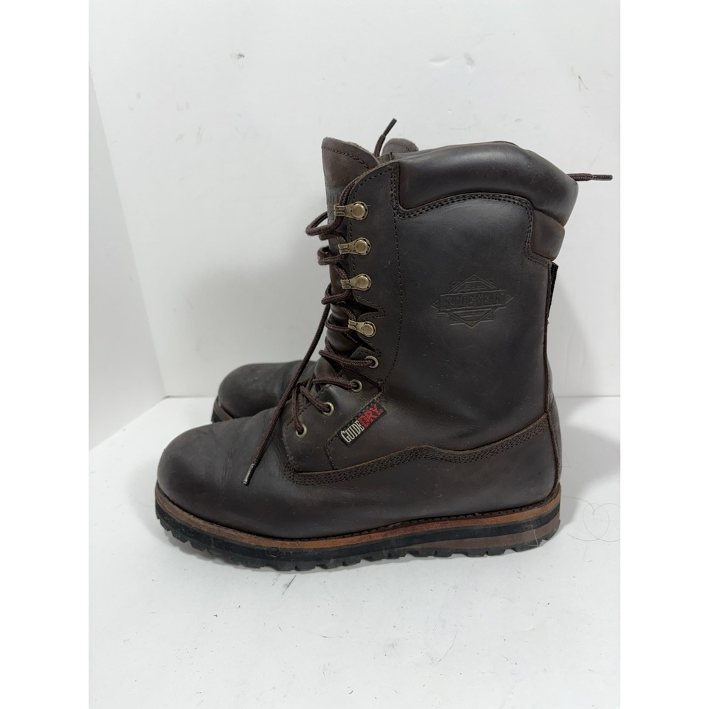 GUIDE GEAR BROWN LEATHER HIKING WORK Guide Dry Insulated Boot MENS 11 BOOTS